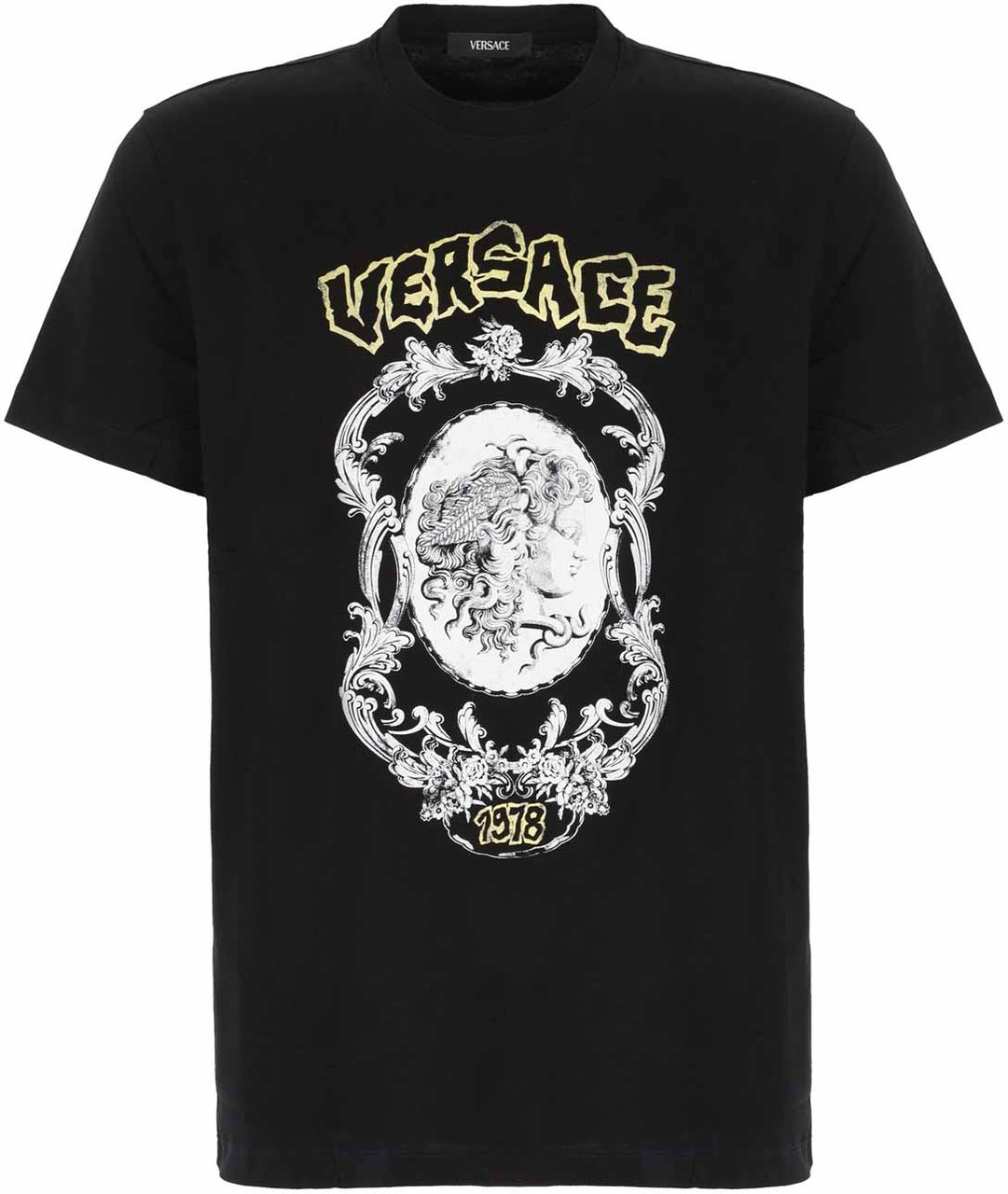 Versace Versace Black cotton t-shirt Zwart