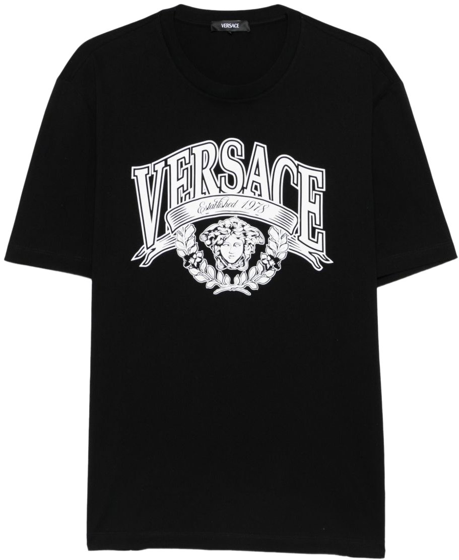 Versace T-Shirts And Polos Black Zwart