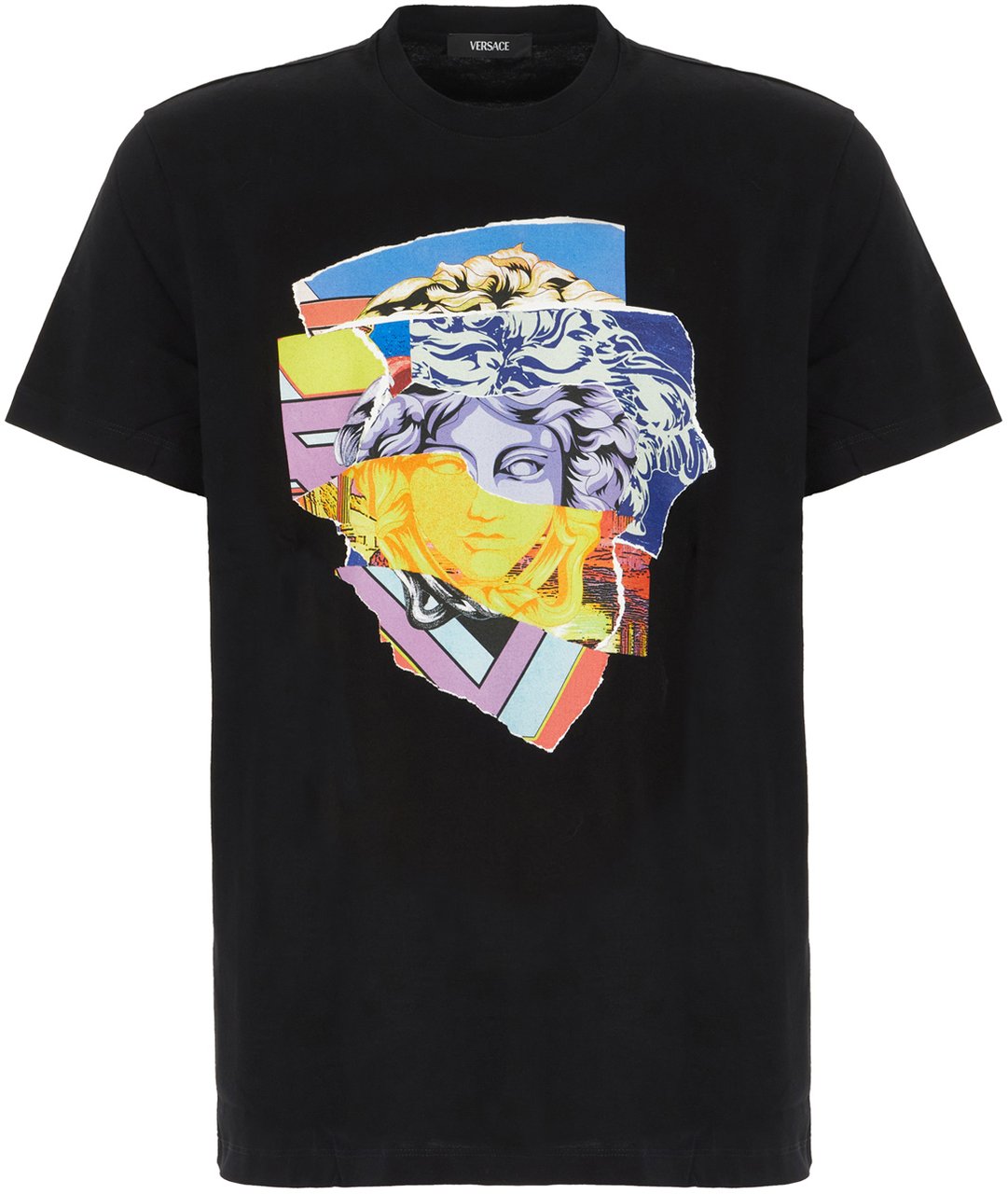 Versace Versace Black cotton t-shirt Zwart