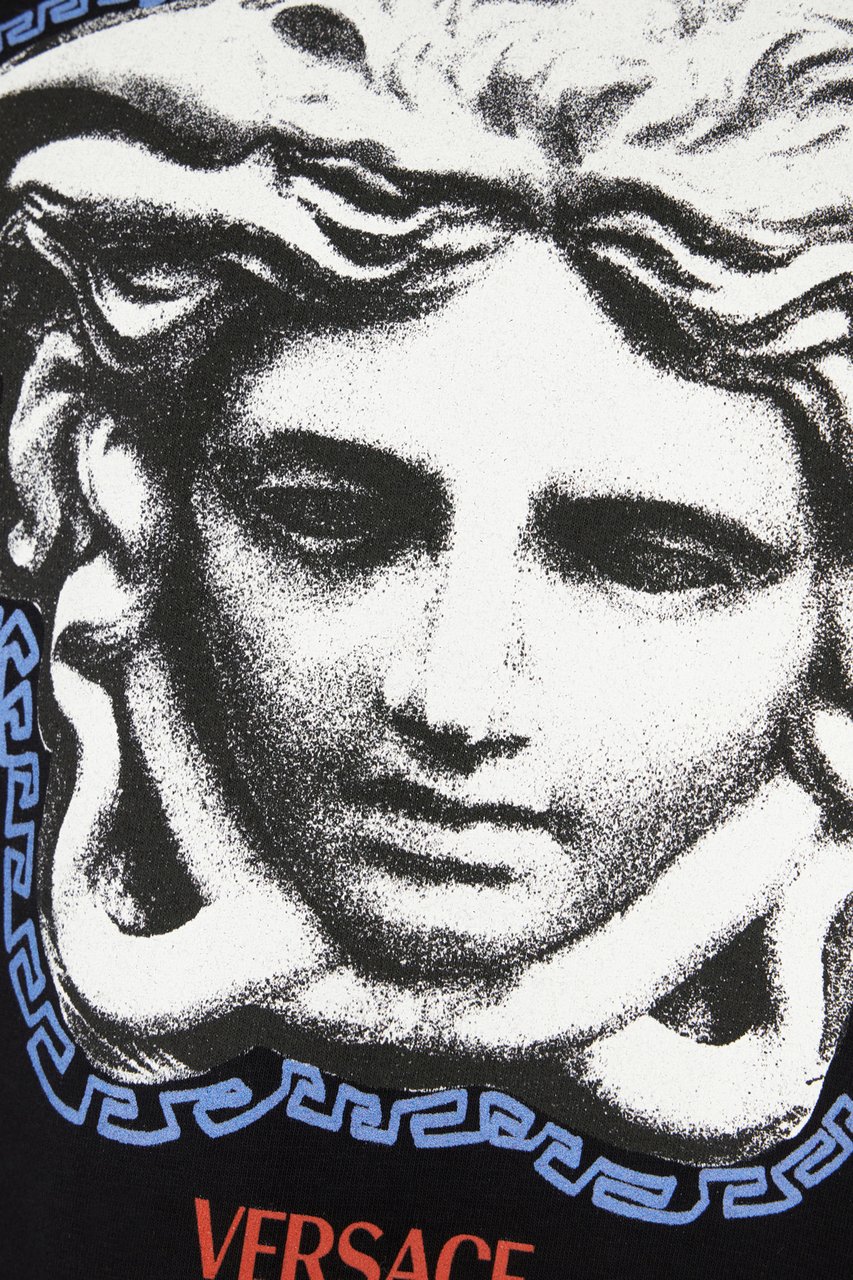 Versace Versace Black cotton t-shirt Wit