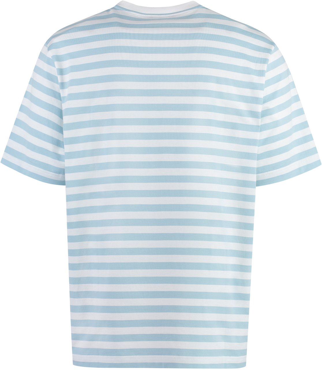 Versace Striped cotton t-shirt Lichtblauw