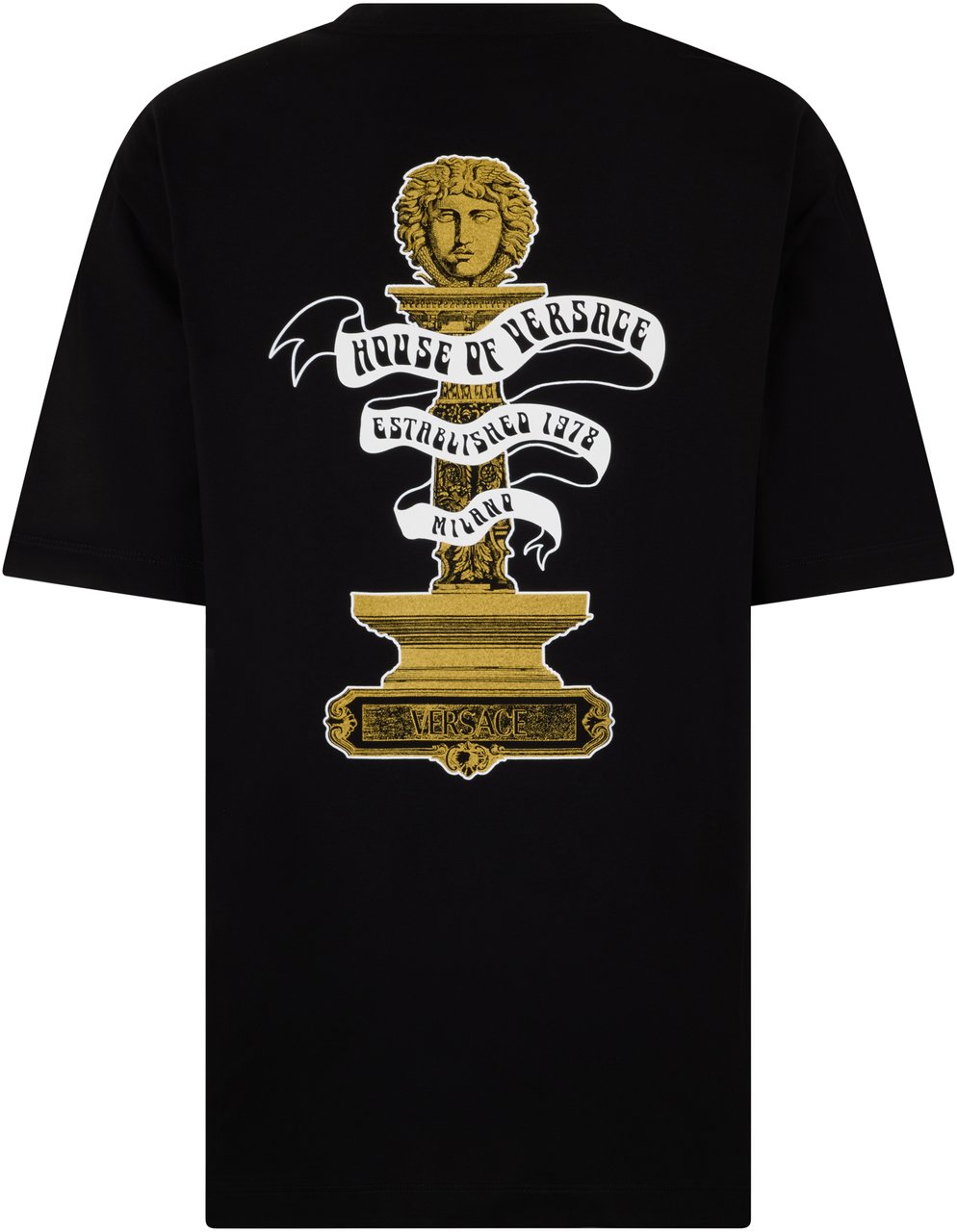 Versace T-shirt in Jersey Cotton Zwart