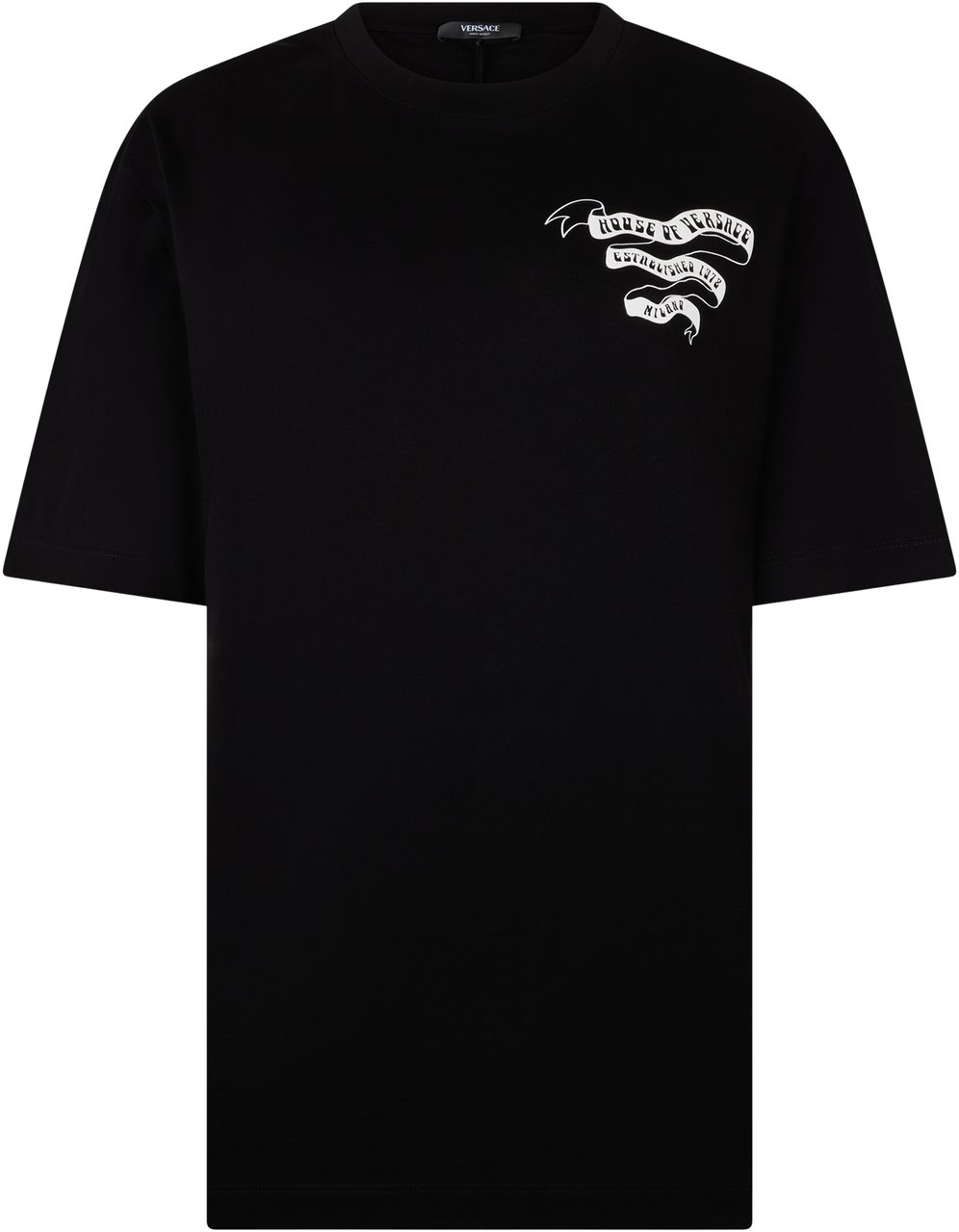 Versace T-shirt in Jersey Cotton Zwart