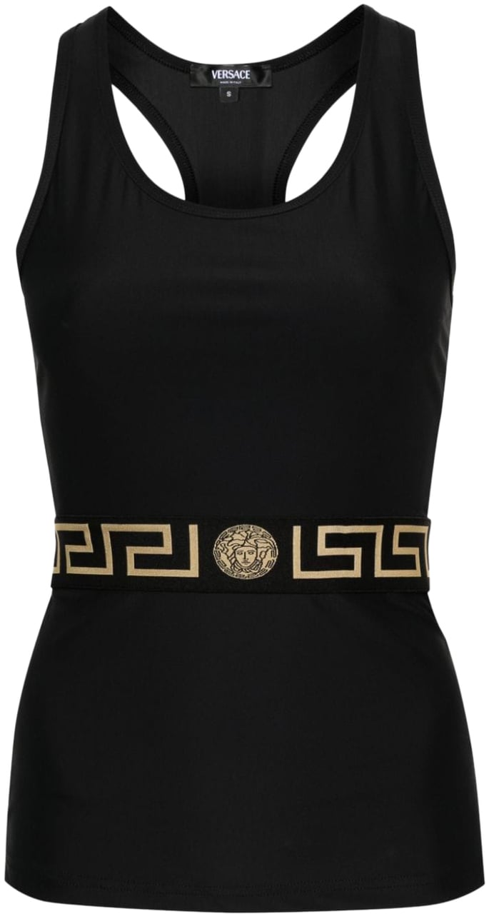 Versace Top Black Zwart