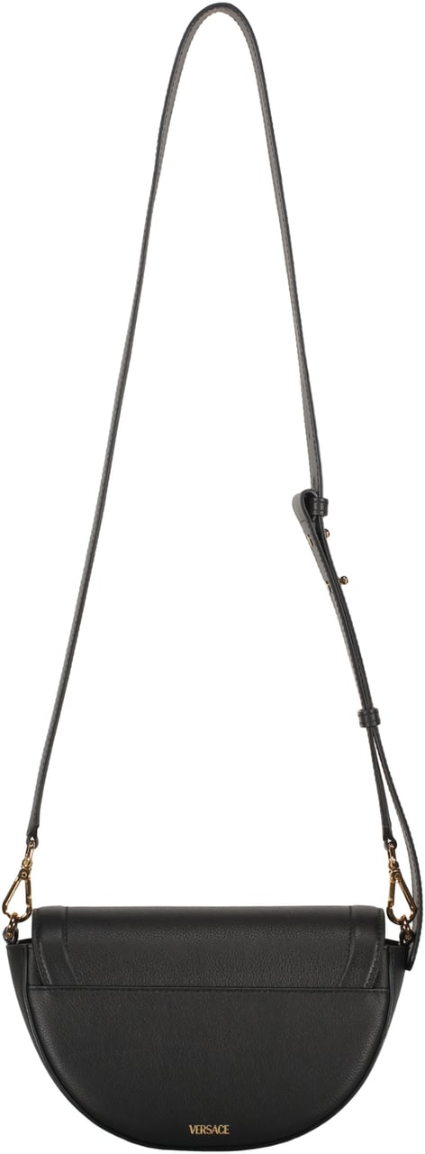 Versace Leather crossbody bag Zwart