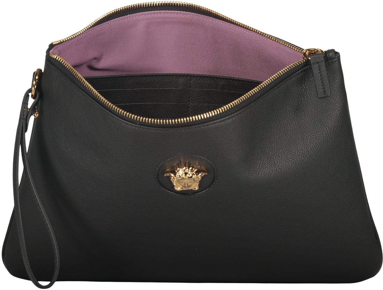 Versace Elegant black clutch. Zwart