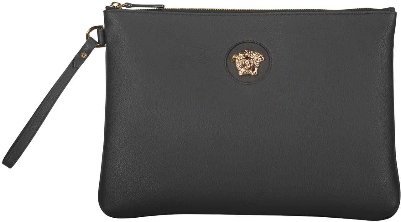 Versace Elegant black clutch. Zwart