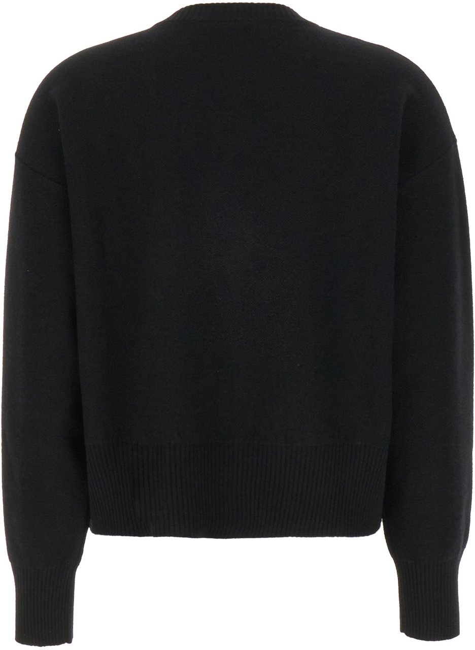 Versace Versace Black wool blend sweater Zwart