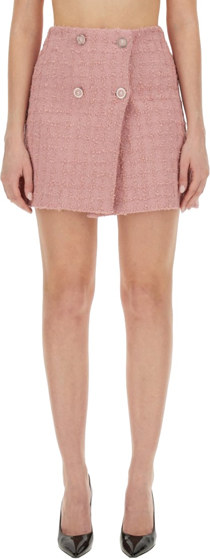 Versace Mini Wrap Skirt Roze