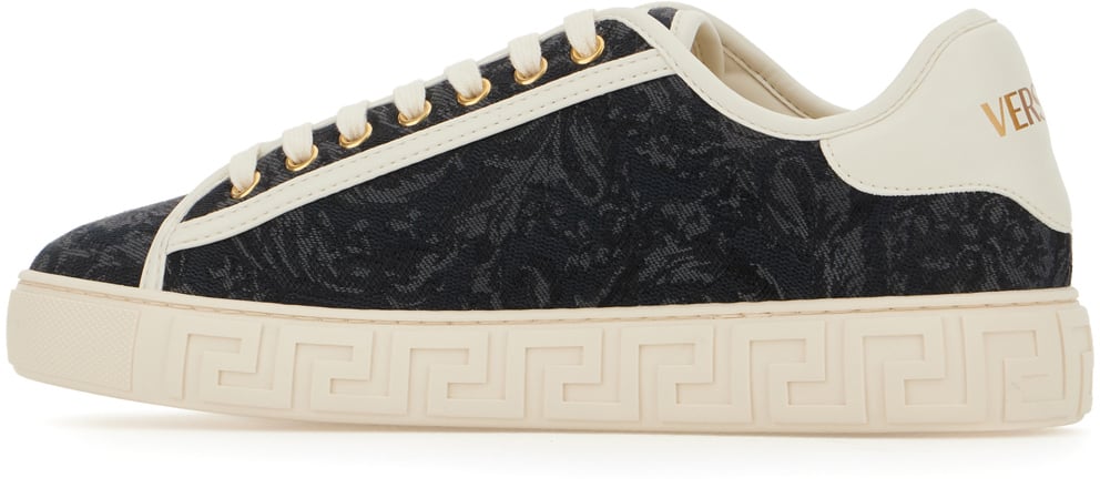 Versace Versace Embroidered fabric Greca sneakers Divers