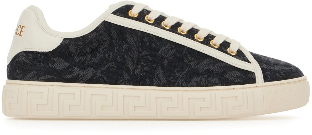 Versace Versace Embroidered fabric Greca sneakers Divers
