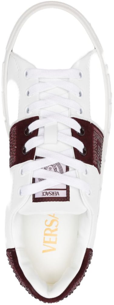 Versace Sneakers White/Burgundy Wit