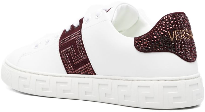Versace Sneakers White/Burgundy Wit