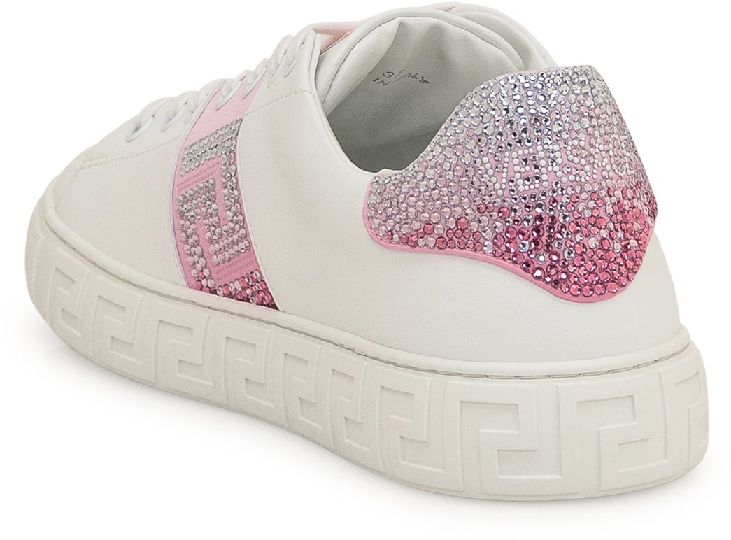 Versace Sneaker Greca con Cristalli Wit