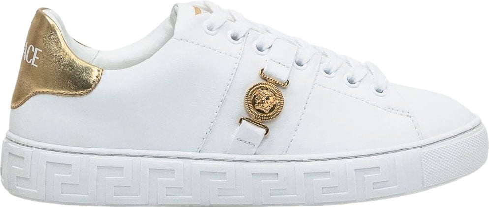 Versace Sneakers White/Gold Wit
