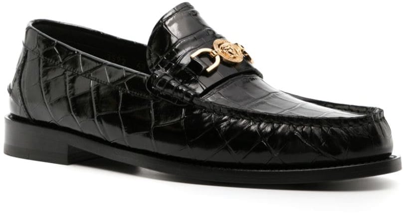 Versace Flat Shoes Black Zwart