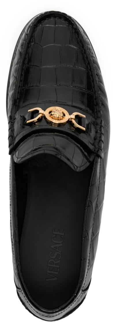 Versace Flat Shoes Black Zwart