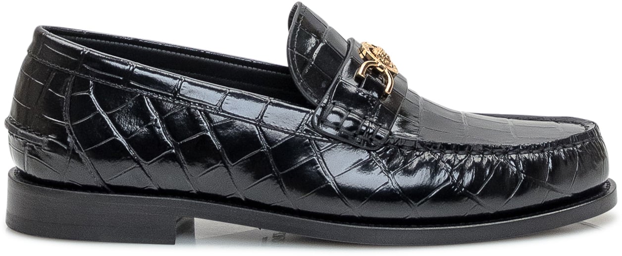 Versace Mocassini in Pelle Zwart