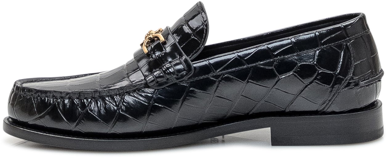 Versace Mocassini in Pelle Zwart