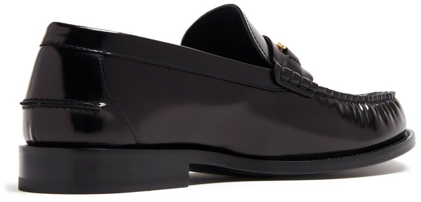 Versace Flat Shoes Black/Gold Zwart