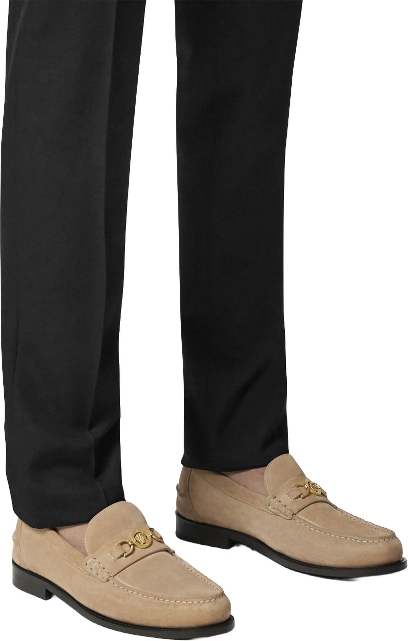 Versace Flat Shoes Biscotto Beige