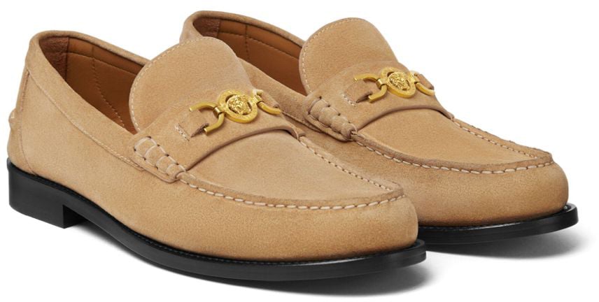 Versace Flat Shoes Biscotto Beige