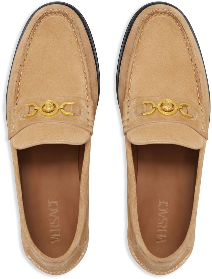 Versace Flat Shoes Biscotto Beige