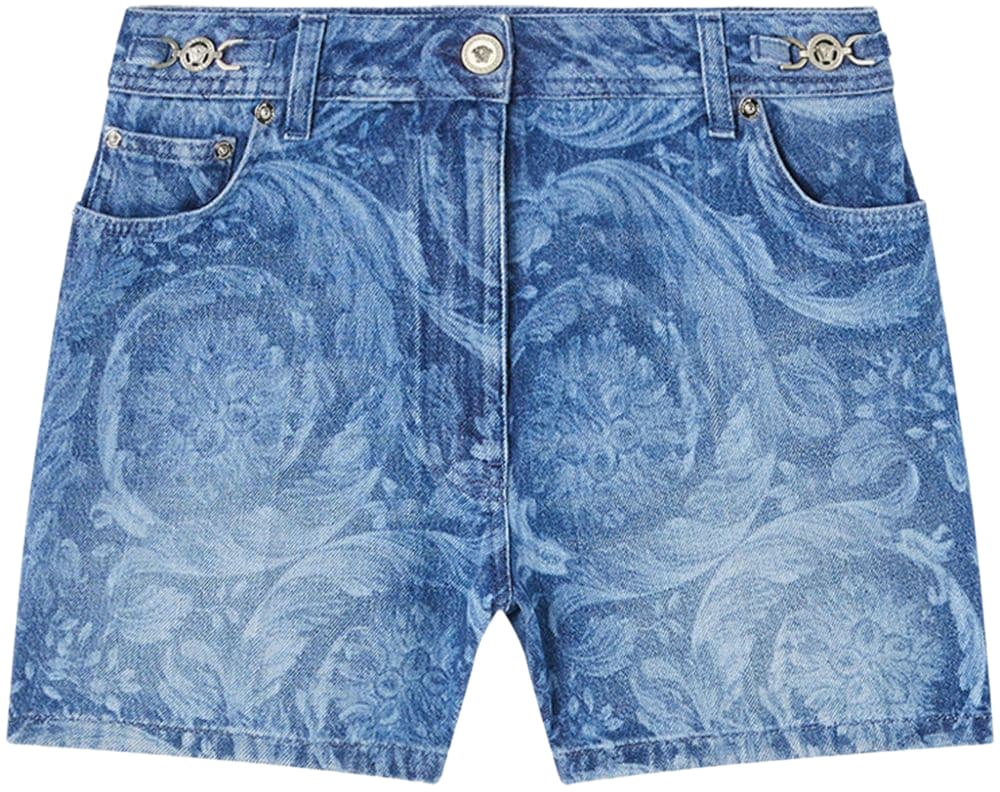 Versace Shorts Medium Blue Blauw