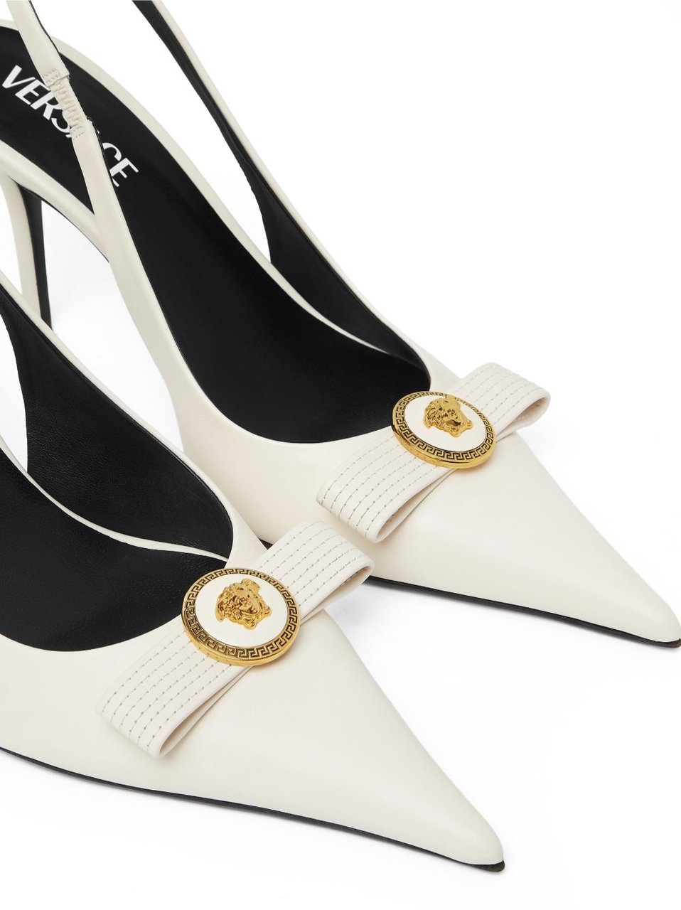 Versace With Heel Ecru Wit