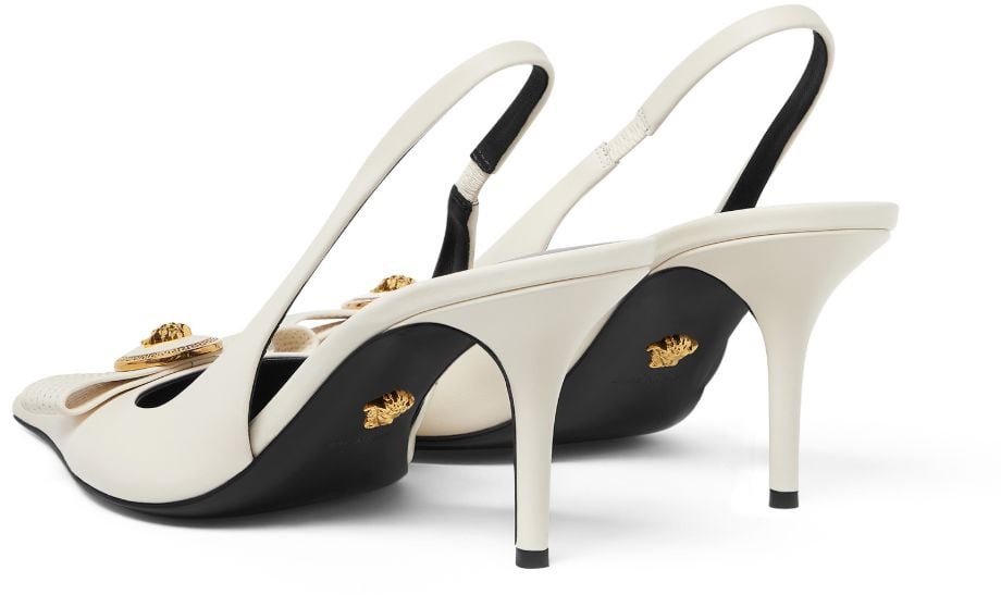 Versace With Heel Ecru Wit