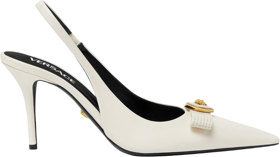 Versace With Heel Ecru Wit