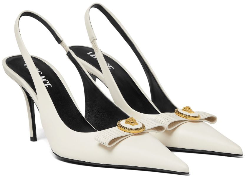 Versace With Heel Ecru Wit