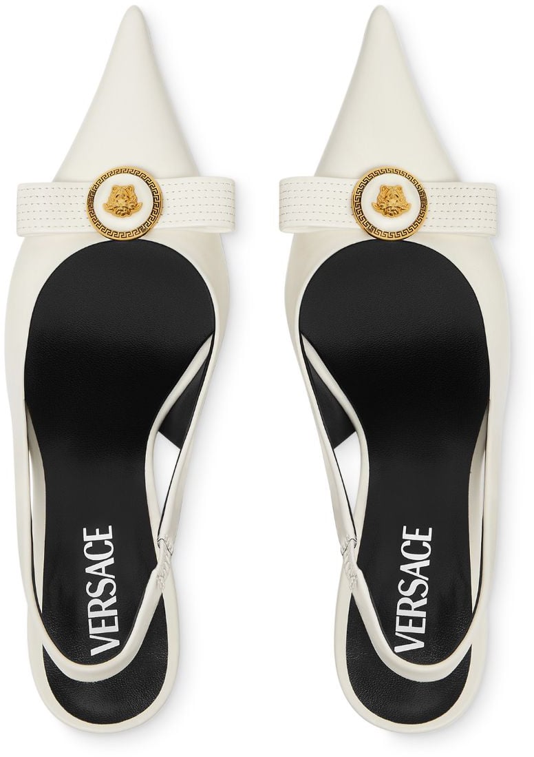 Versace With Heel Ecru Wit