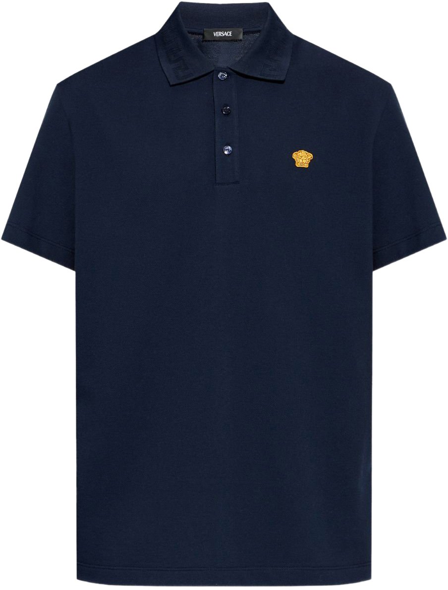 Versace T-Shirts And Polos Blue Blauw