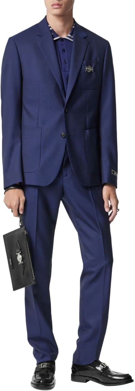 Versace Jackets Blue Blauw