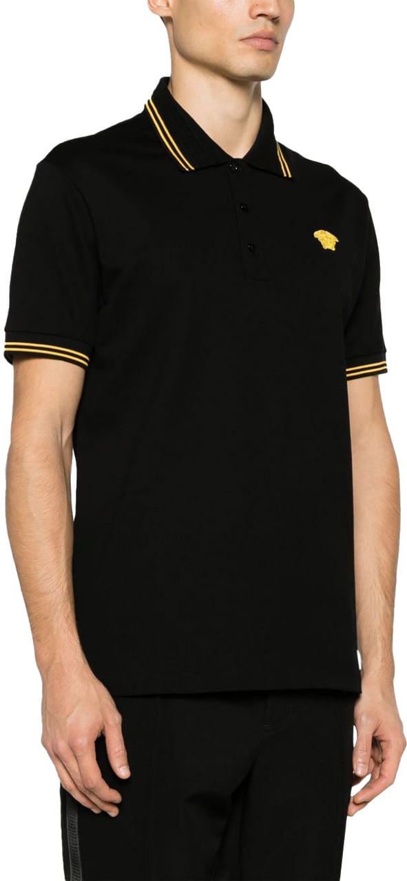 Versace T-Shirts And Polos Black Zwart
