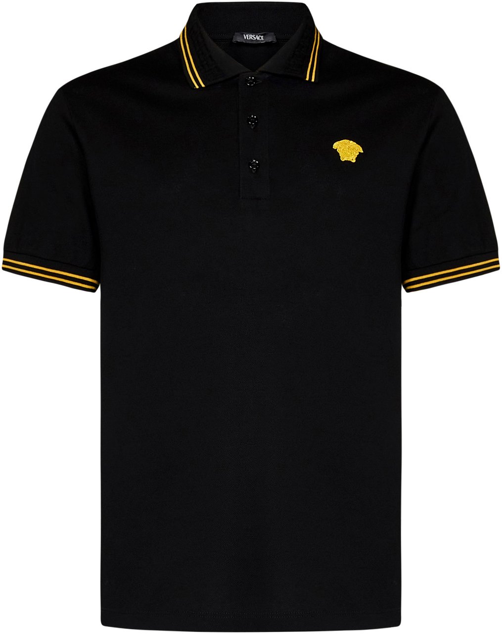 Versace T-Shirts And Polos Black Zwart