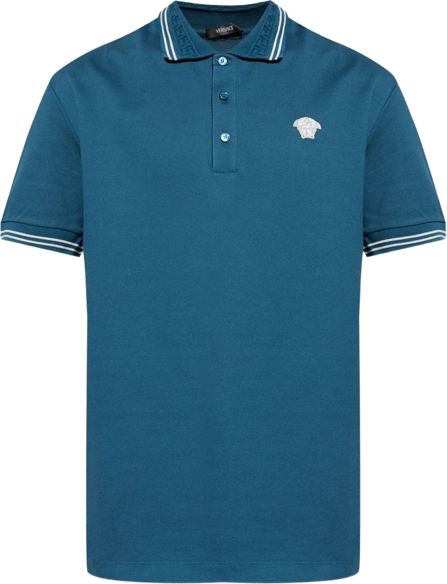 Versace T-Shirts And Polos Petrol Blue Navy