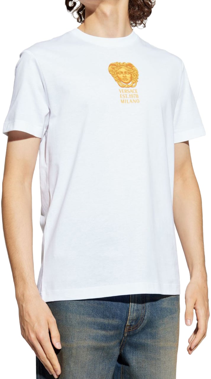 Versace T-Shirts And Polos White Wit