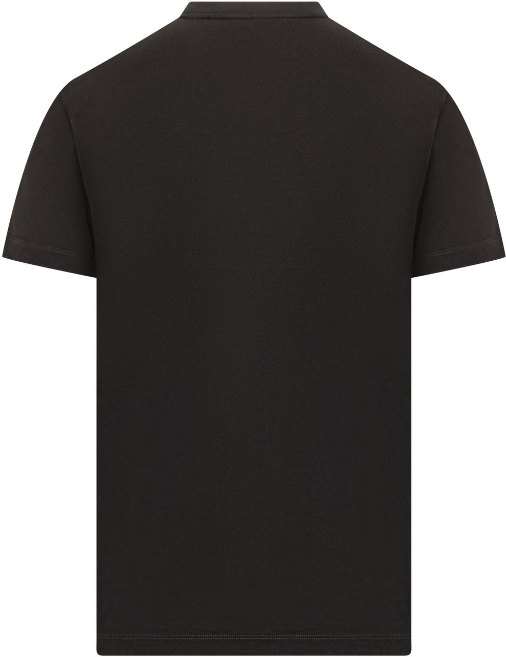 Versace T-shirt nera con stampa Versace Zwart