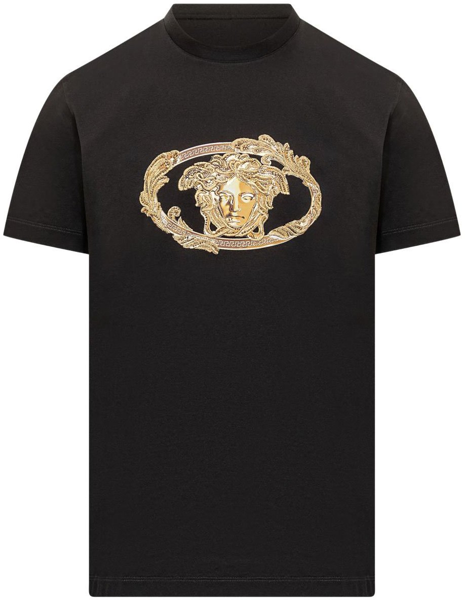 Versace Versace T-shirts And Polos Black Zwart