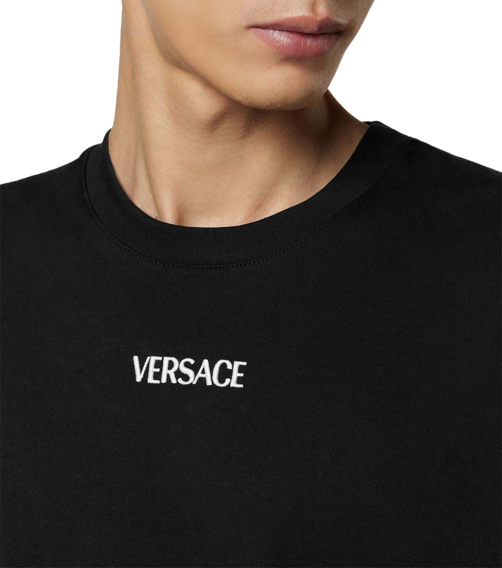 Versace T-Shirts And Polos Black Zwart