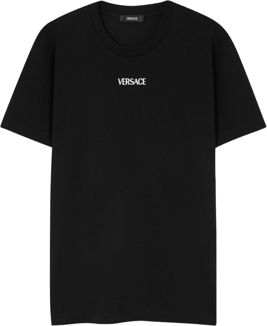 Versace T-Shirts And Polos Black Zwart