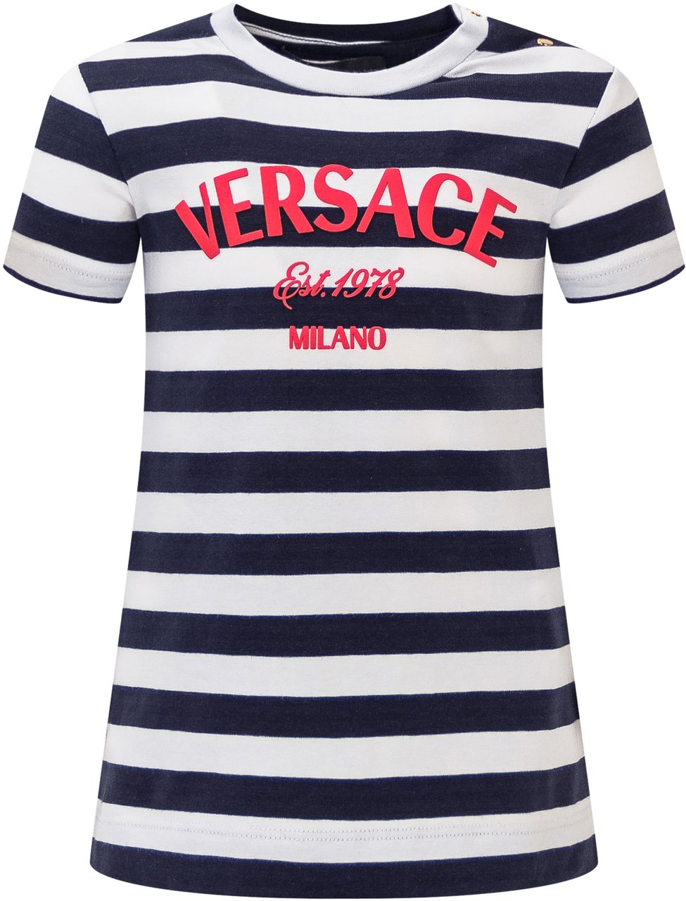 Versace Abito con Logo Blauw