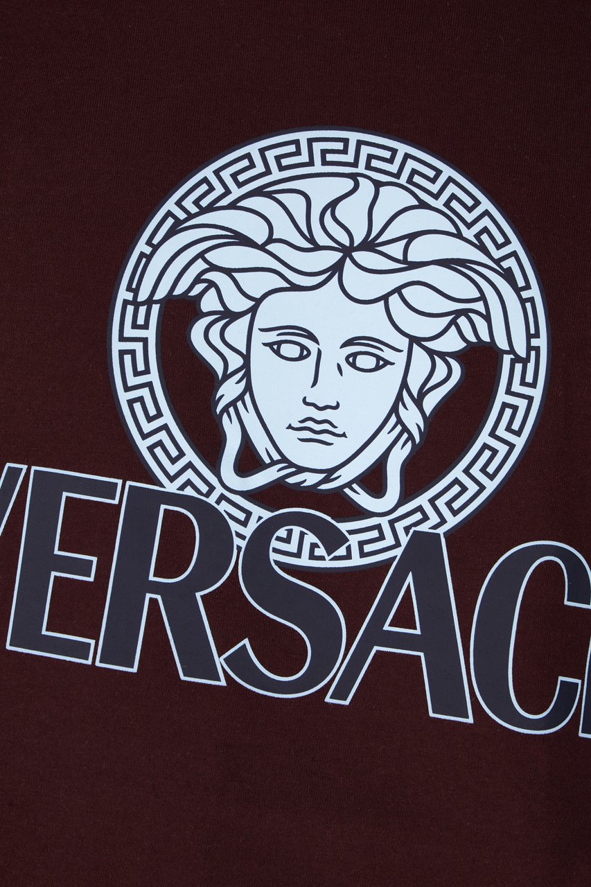 Versace Versace Plum cotton t-shirt Paars