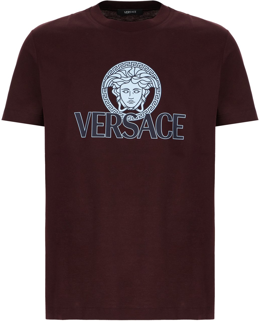 Versace Versace Plum cotton t-shirt Paars