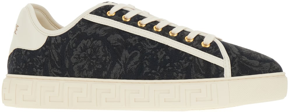 Versace Versace Embroidered nylon brand Barocco Greca sneakers Divers