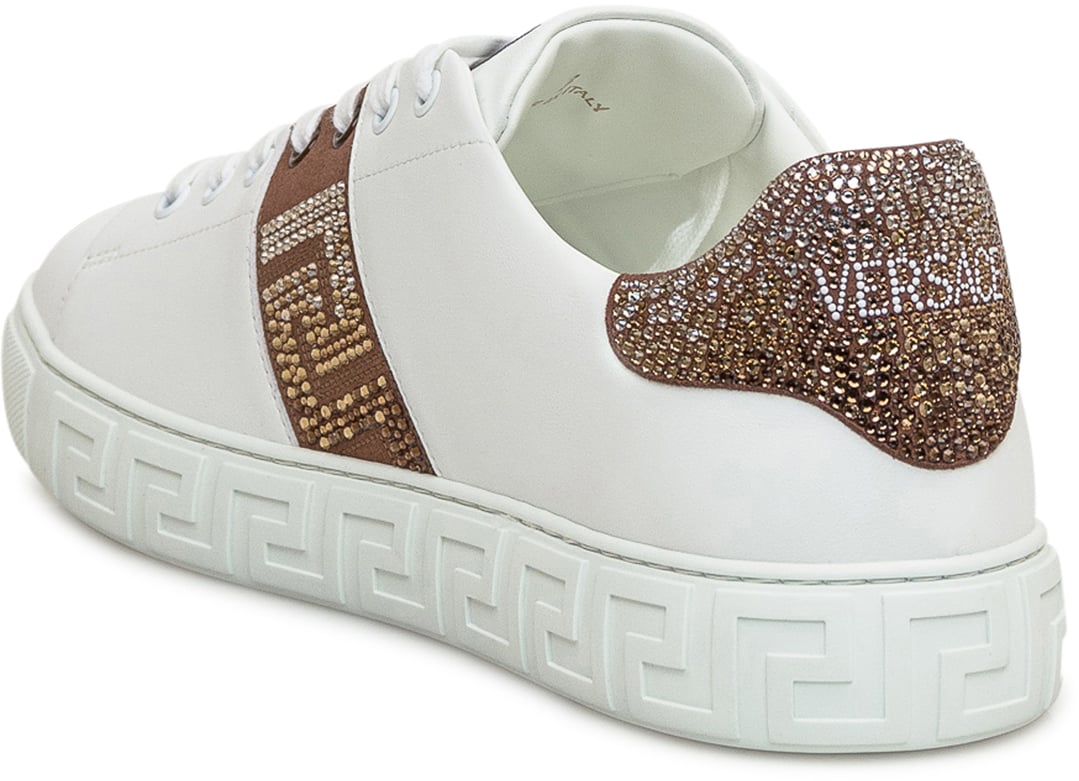 Versace Sneaker con Logo Wit