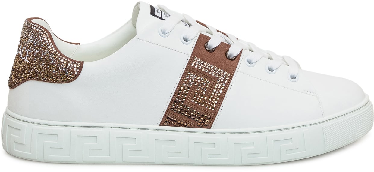Versace Sneaker con Logo Wit