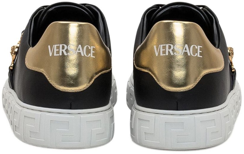 Versace Versace Sneakers Nero E Oro Zwart